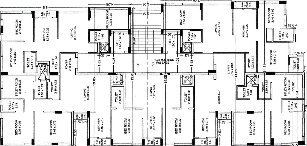Floor Plan of Bharat Plaza by Selenium City in Madhapar, Rajkot - Image 430701