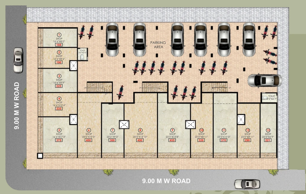 Master Plan of Kusum Mangal Apartment in Chunchale, Nashik - Image 430781