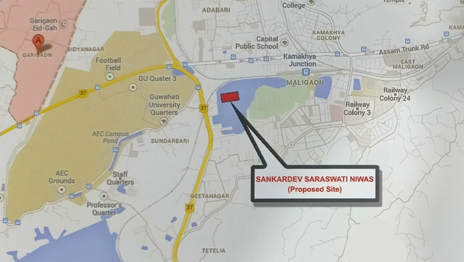 Location of Sankardev Saraswati Niwas in Jalukbari, Guwahati - Image 430804