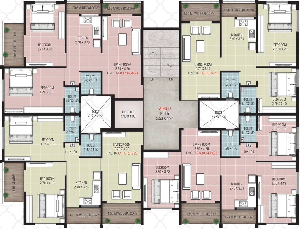 Floor Plan of Shree Datta Mangal in Gangapur Road, Nashik - Image 430790