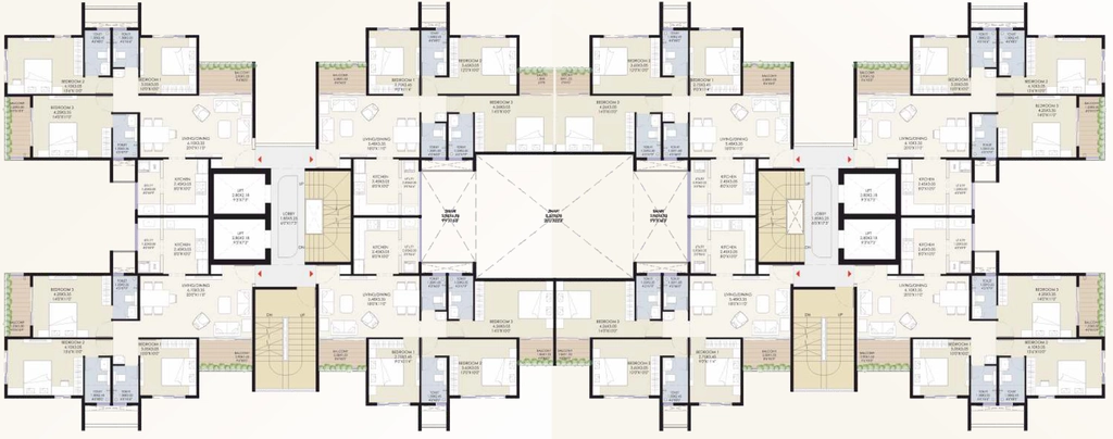 Floor Plan of Shreeji Auspicia in Dwarka, Nashik - Image 430876
