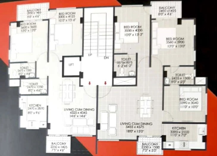 Floor Plan of SB Luit in Jalukbari, Guwahati - Image 430882