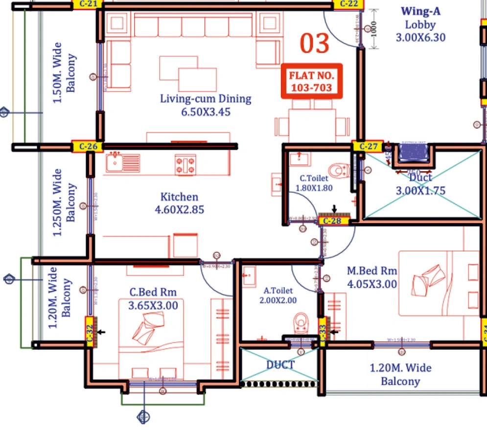 2 BHK Flat in Shashi Siddhi Annexe in Indira Nagar, Nashik - Image 929462