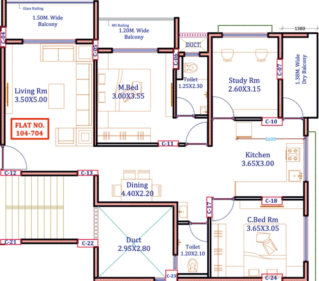 3 BHK Flat in Shashi Siddhi Annexe in Indira Nagar, Nashik - Image 929463
