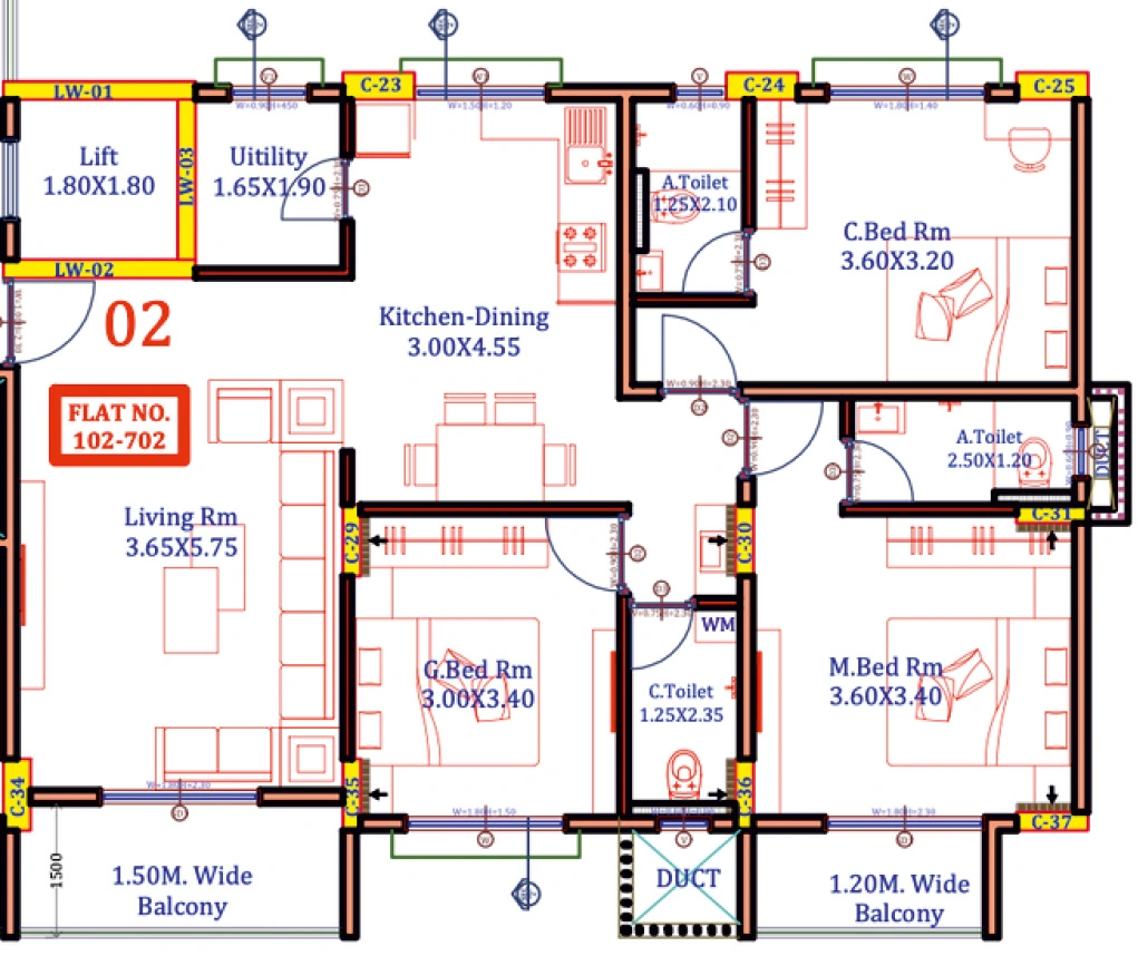 3 BHK Flat in Shashi Siddhi Annexe in Indira Nagar, Nashik - Image 929464