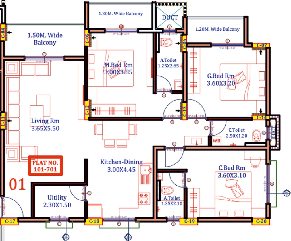 3 BHK Flat in Shashi Siddhi Annexe in Indira Nagar, Nashik - Image 929465