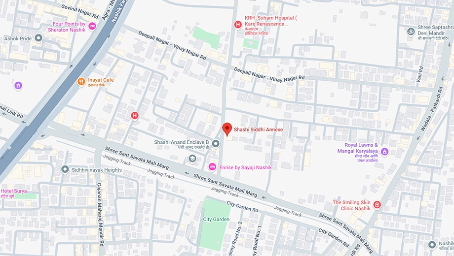 Location of Shashi Siddhi Annexe in Indira Nagar, Nashik - Image 430901