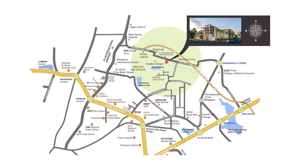 Location of Balaji Futurity Homes in Horamavu, Bangalore - Image 430980