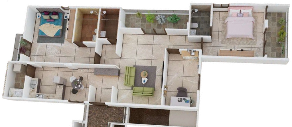 2 BHK Flat in Sree Vidhathri Celestial Charm in JP Nagar, Bangalore - Image 929490