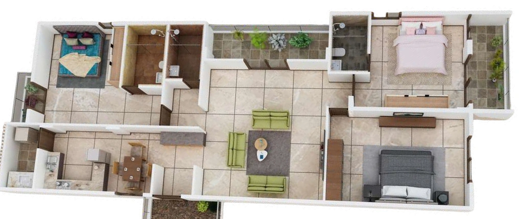 3 BHK Flat in Sree Vidhathri Celestial Charm in JP Nagar, Bangalore - Image 929491