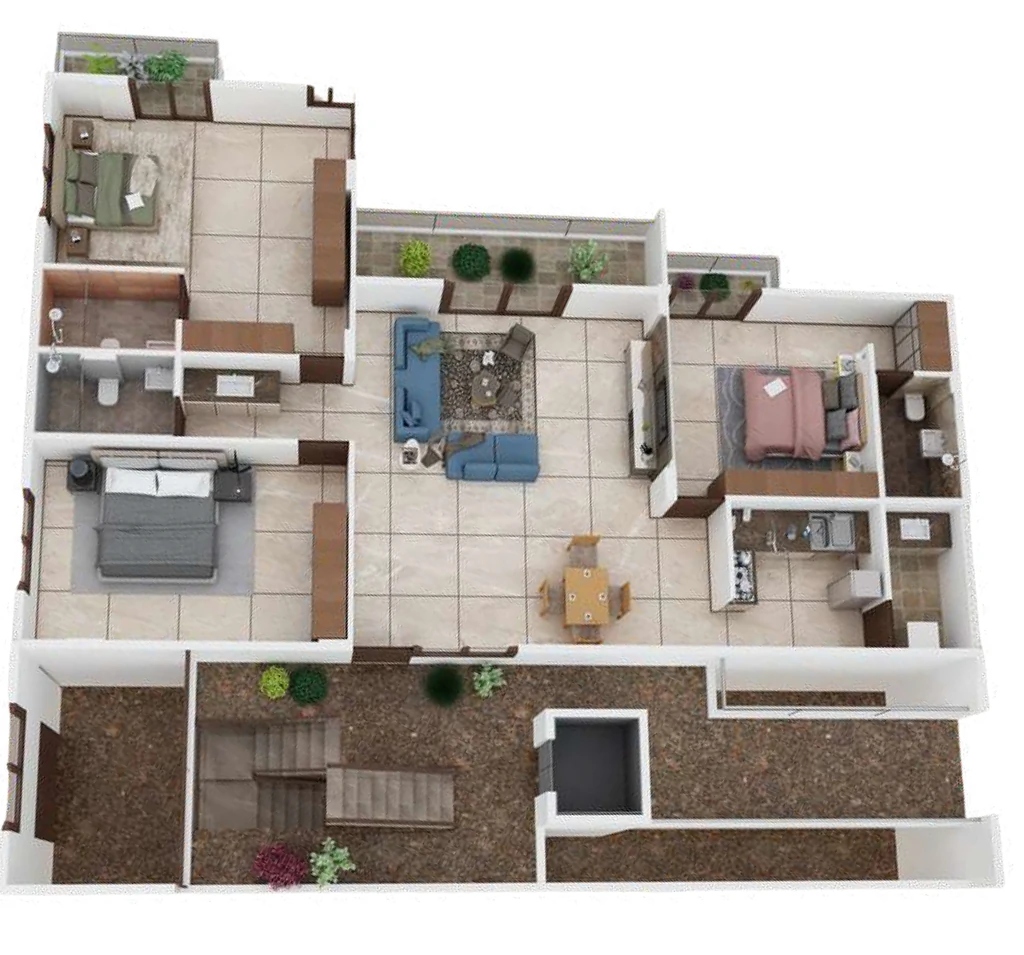3 BHK Flat in Sree Vidhathri Celestial Charm in JP Nagar, Bangalore - Image 929492