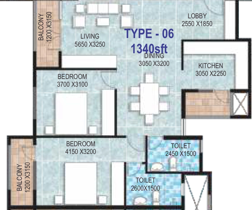 2 BHK Flat in Comfort Heights in Doddakallasandra, Bangalore - Image 929487