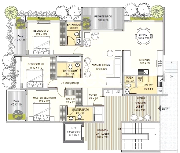3 BHK Flat in Dharmika Sansa in Indiranagar, Bangalore - Image 929481