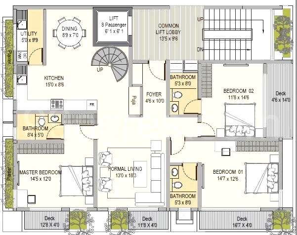 3 BHK Flat in Dharmika Sansa in Indiranagar, Bangalore - Image 929484