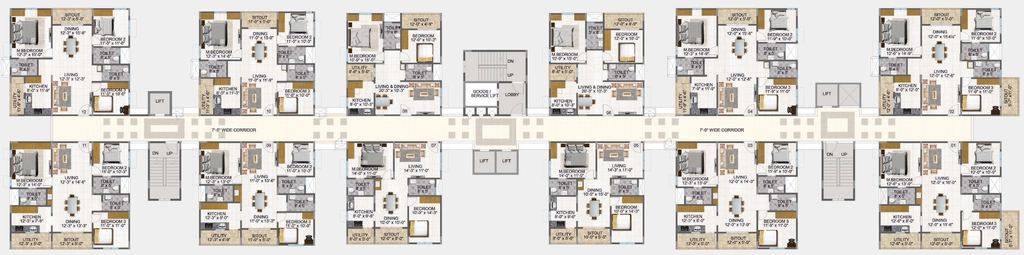Floor Plan of DS Needs 3 Project 168 in Horamavu, Bangalore - Image 431077