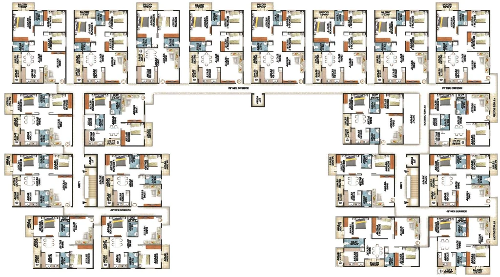 Floor Plan of iCON SN Luxuria in Bileshivale, Bangalore - Image 431123