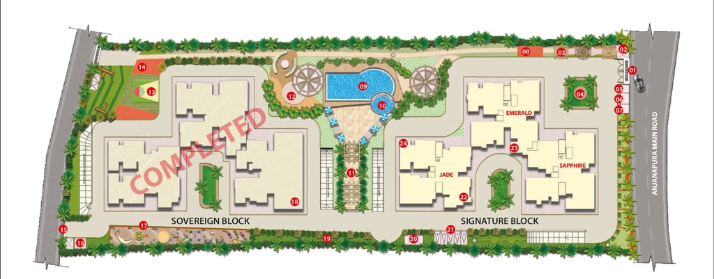 Master Plan of Maangalya Signature in JP Nagar, Bangalore - Image 431130