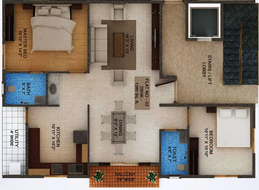 2 BHK Flat in Namasvi Tulips in Horamavu, Bangalore - Image 929519