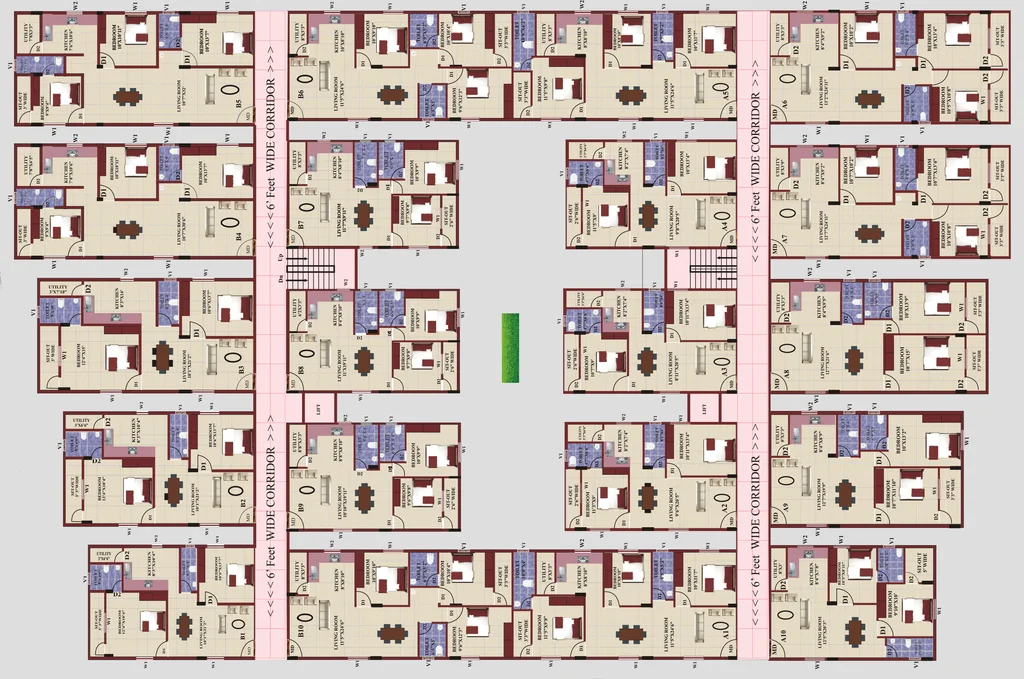 Floor Plan of Omshri Opulence in Attibele, Bangalore - Image 431119