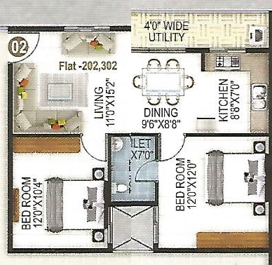2 BHK Flat in RHBL Prakrithi in Bileshivale, Bangalore - Image 929531