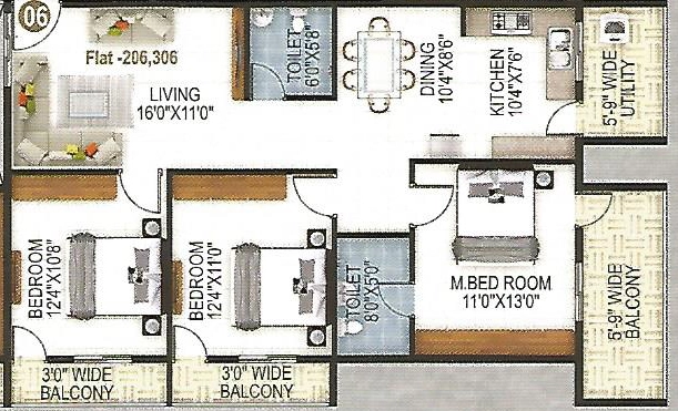 3 BHK Flat in RHBL Prakrithi in Bileshivale, Bangalore - Image 929535