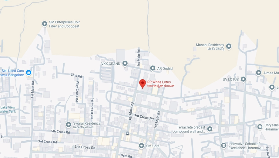Location of RR White Lotus in Indiranagar, Bangalore - Image 431082