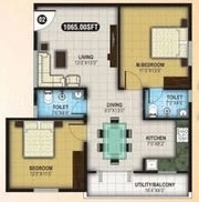 2 BHK Flat in Saranya Sunshine Apartments in Munnekollal, Bangalore - Image 929549