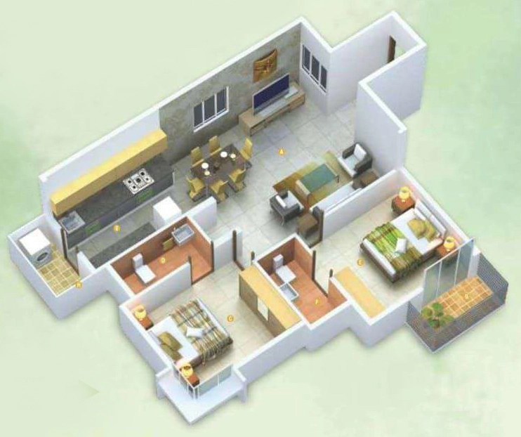 2 BHK Flat in SN Sannidhi in Kyalasanahalli, Bangalore - Image 929569