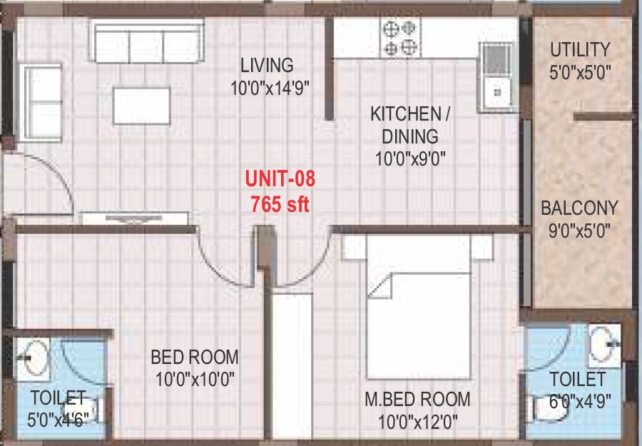 1 BHK Flat in Sree JD Gardens in Horamavu, Bangalore - Image 929560