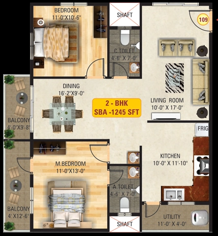 2 BHK Flat in Sri Mitra Solitaire in Kasavanhalli, Bangalore - Image 929554