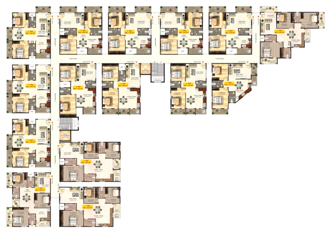 Floor Plan of Sri Mitra Solitaire in Kasavanhalli, Bangalore - Image 431156