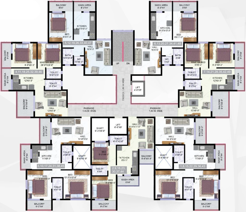 Floor Plan of Laxmi Parvati Annex in Makhmalabad, Nashik - Image 431231