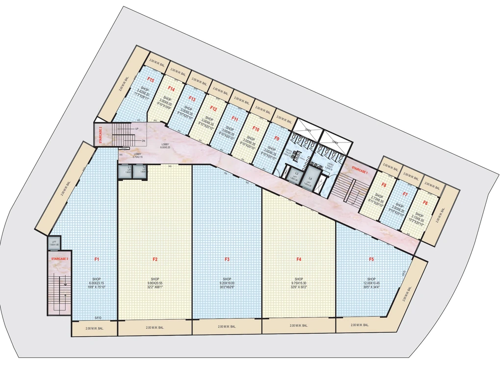 Floor Plan of Shree Profit Center in Upnagar, Nashik - Image 431237