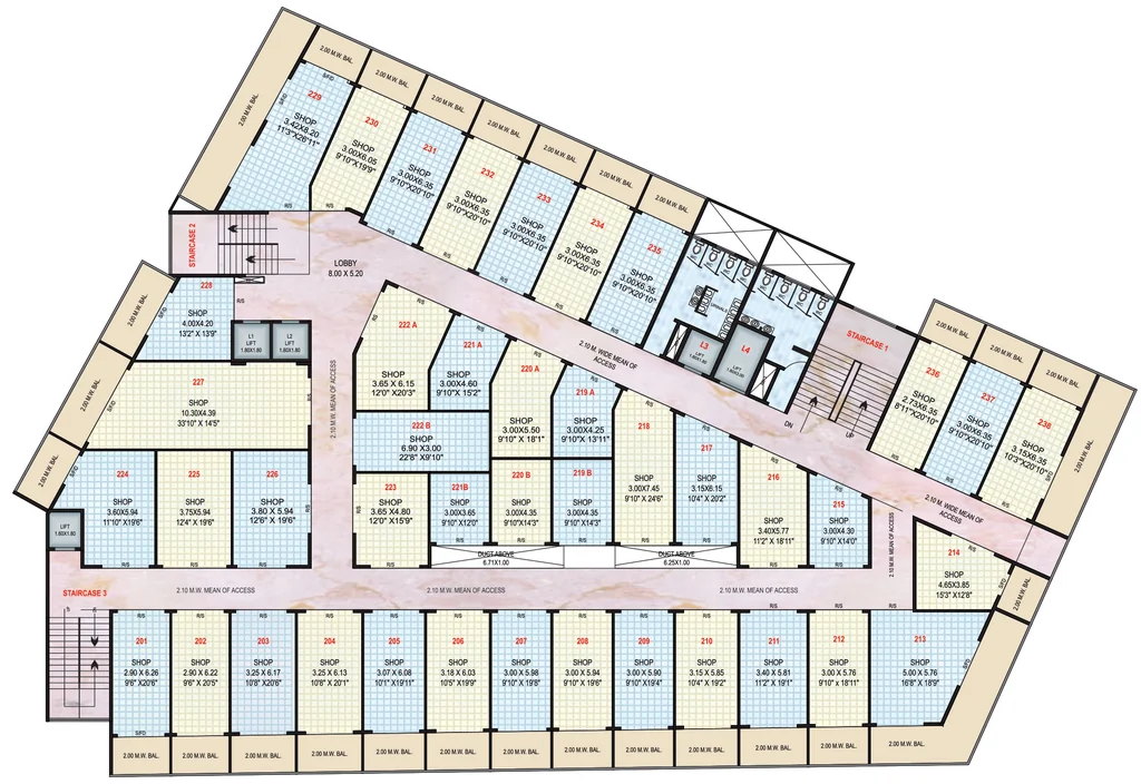 Floor Plan of Shree Profit Center in Upnagar, Nashik - Image 431239