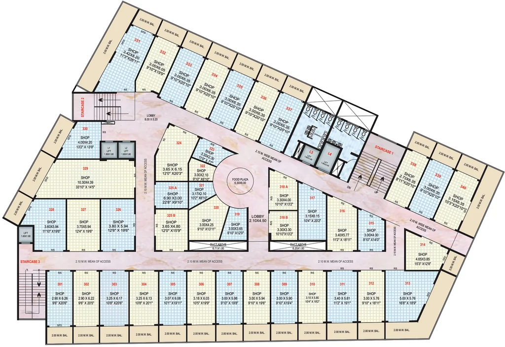 Floor Plan of Shree Profit Center in Upnagar, Nashik - Image 431238