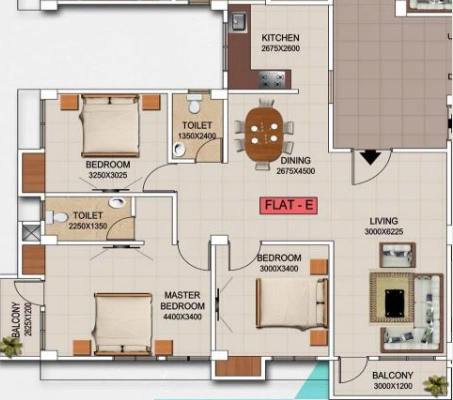 3 BHK Flat in GSK Purnima Residency in Dharapur, Guwahati - Image 929599
