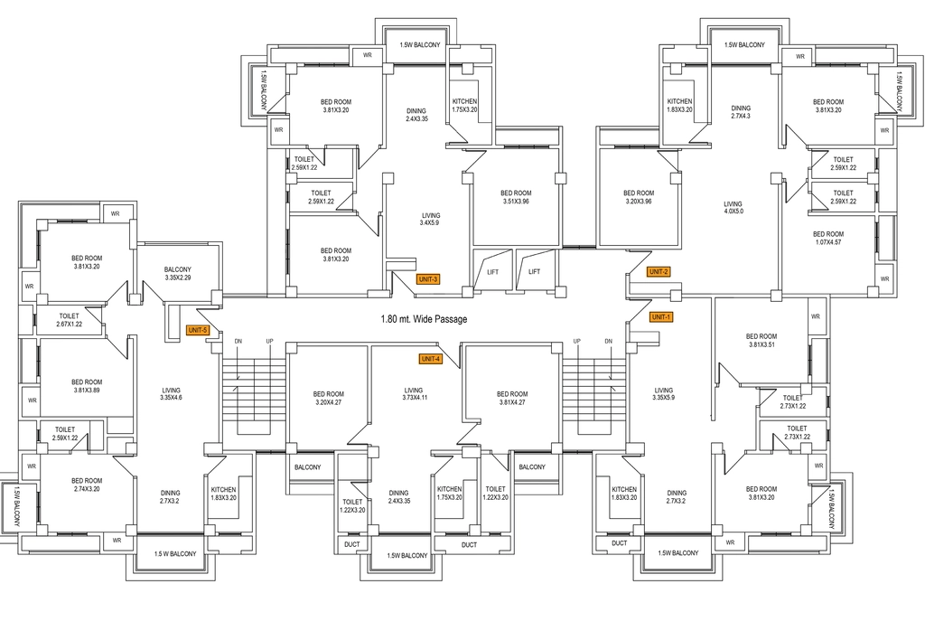 Floor Plan of Eco Sky Abode in Amingaon, Guwahati - Image 431283