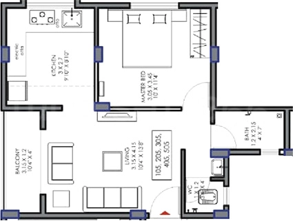 1 BHK Flat in Rajyog Heights in null, Nashik - Image 929613
