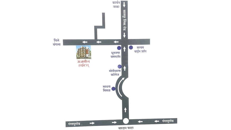 Location of Rajyog Heights in null, Nashik - Image 431292