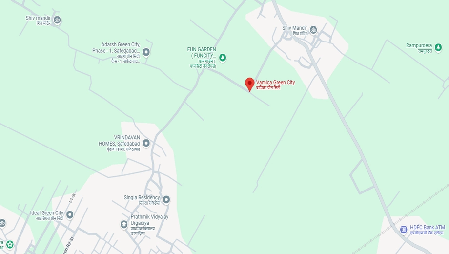 Location of Vamica Green City in Faizabad Road, Lucknow - Image 431375