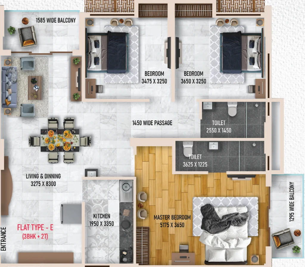 3 BHK Flat in Biswas Ora Heights in Park Circus, Kolkata - Image 929635
