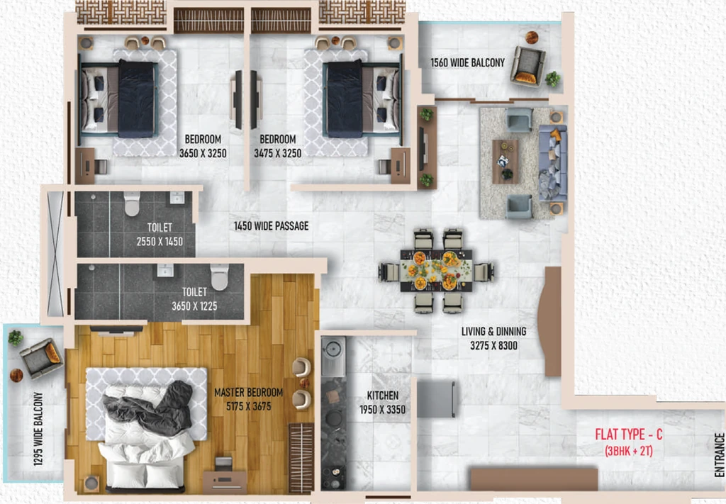 3 BHK Flat in Biswas Ora Heights in Park Circus, Kolkata - Image 929636