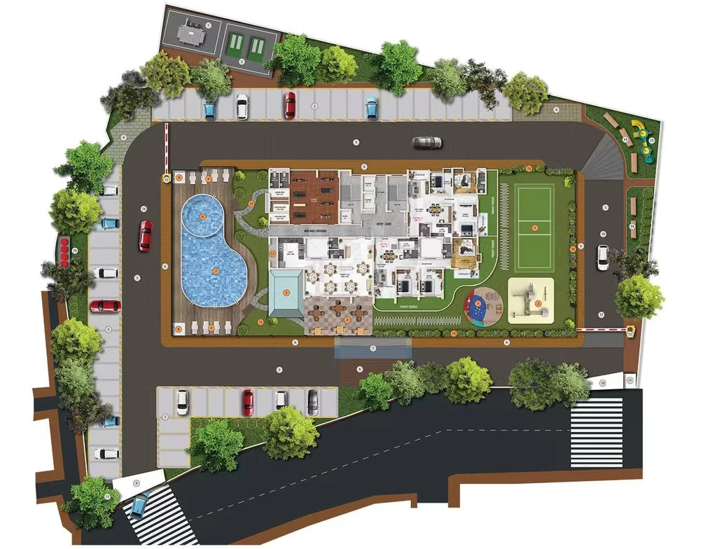 Master Plan of Biswas Ora Heights in Park Circus, Kolkata - Image 431363