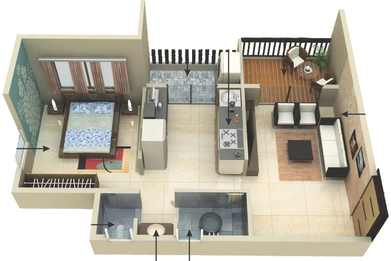 1 BHK Flat in Saarathi Aarambh in null, Nashik - Image 929643