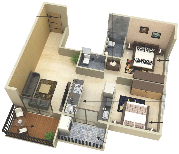 2 BHK Flat in Saarathi Aarambh in null, Nashik - Image 929645