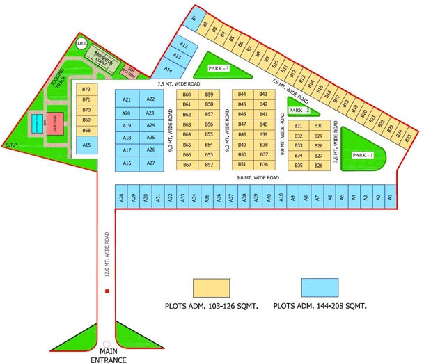 Master Plan of Zeme Jardin in Kanpur Road, Lucknow - Image 431383