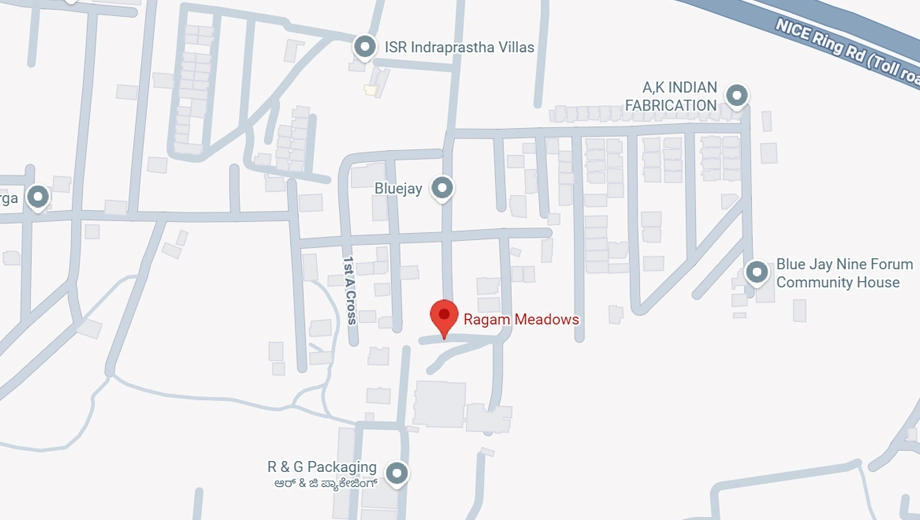 Location of MR Ragam Meadows in Begur, Bangalore - Image 431394