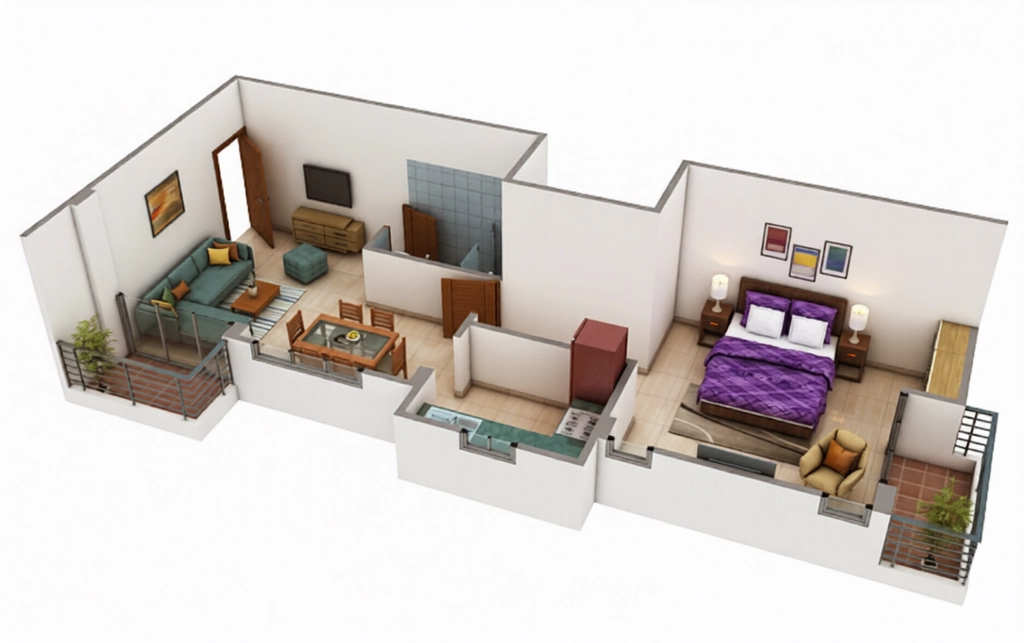 1 BHK Flat in Oqtis Arcadia in Dharapur, Guwahati - Image 929674