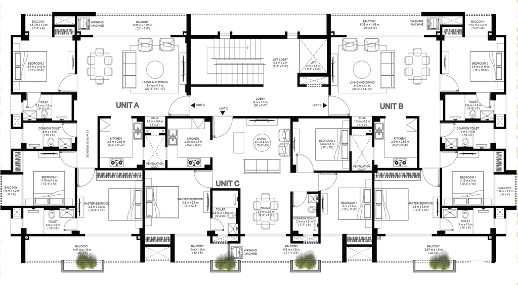 Floor Plan of Ram Sorai Saapori in Bormotoria, Guwahati - Image 431445