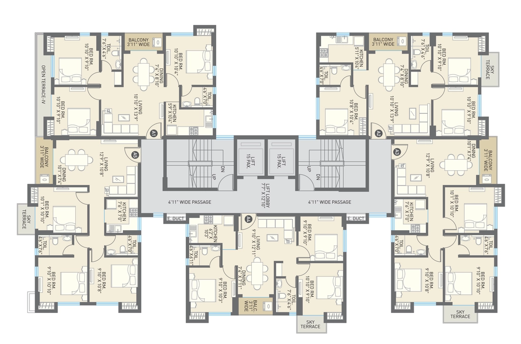 Floor Plan of Sachivaa Eshaana in Uttarpara, Kolkata - Image 431456